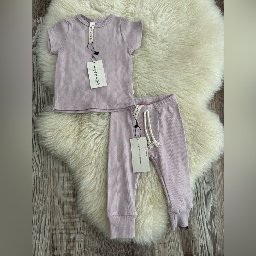 Lavender Baby Outfit Set